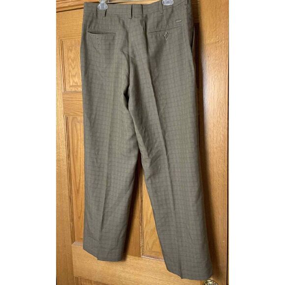 Izod Perform Function Brown Plaid Gol Pants Men's‎ 34x30 - Picture 2 of 4